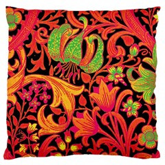 Floral pattern Large Flano Cushion Case (One Side)