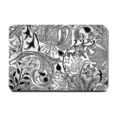 Floral Pattern Small Doormat  by Valentinaart