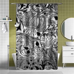 Floral Pattern Shower Curtain 48  X 72  (small)  by Valentinaart