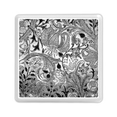 Floral Pattern Memory Card Reader (square)  by Valentinaart