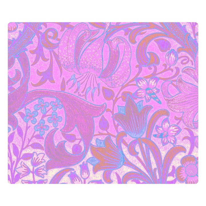 Floral pattern Double Sided Flano Blanket (Small) 