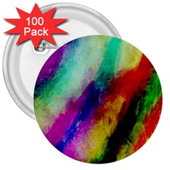 Colorful Abstract Paint Splats Background 3  Buttons (100 pack) 