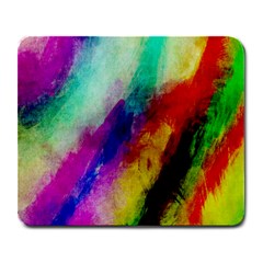 Colorful Abstract Paint Splats Background Large Mousepads by Simbadda