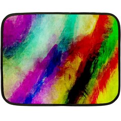 Colorful Abstract Paint Splats Background Double Sided Fleece Blanket (mini)  by Simbadda