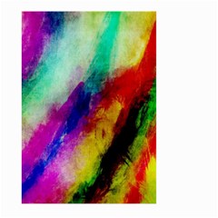 Colorful Abstract Paint Splats Background Large Garden Flag (two Sides) by Simbadda