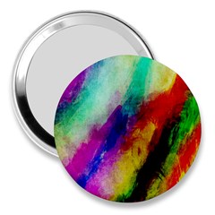 Colorful Abstract Paint Splats Background 3  Handbag Mirrors