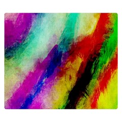 Colorful Abstract Paint Splats Background Double Sided Flano Blanket (small)  by Simbadda