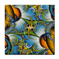 Random Fractal Background Image Tile Coasters