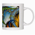 Random Fractal Background Image White Mugs Right