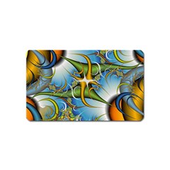 Random Fractal Background Image Magnet (Name Card)