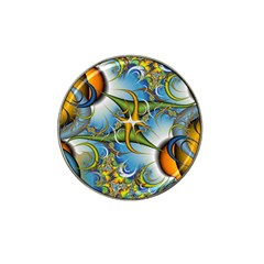 Random Fractal Background Image Hat Clip Ball Marker (4 pack)