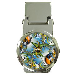 Random Fractal Background Image Money Clip Watches