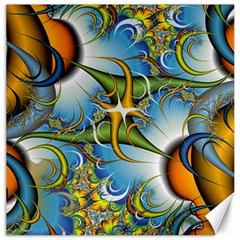 Random Fractal Background Image Canvas 12  x 12  