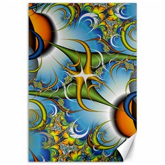 Random Fractal Background Image Canvas 12  x 18  