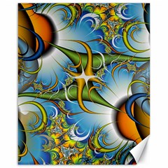 Random Fractal Background Image Canvas 16  x 20  