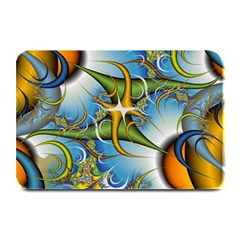 Random Fractal Background Image Plate Mats