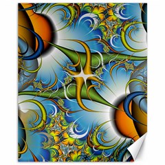 Random Fractal Background Image Canvas 11  x 14  