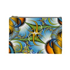 Random Fractal Background Image Cosmetic Bag (Large) 