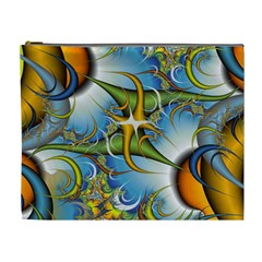 Random Fractal Background Image Cosmetic Bag (XL)