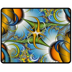 Random Fractal Background Image Fleece Blanket (Medium) 