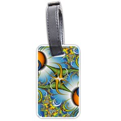 Random Fractal Background Image Luggage Tags (One Side) 