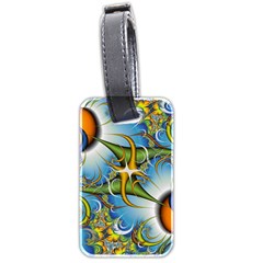 Random Fractal Background Image Luggage Tags (Two Sides)