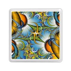 Random Fractal Background Image Memory Card Reader (Square) 