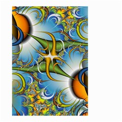 Random Fractal Background Image Small Garden Flag (Two Sides)