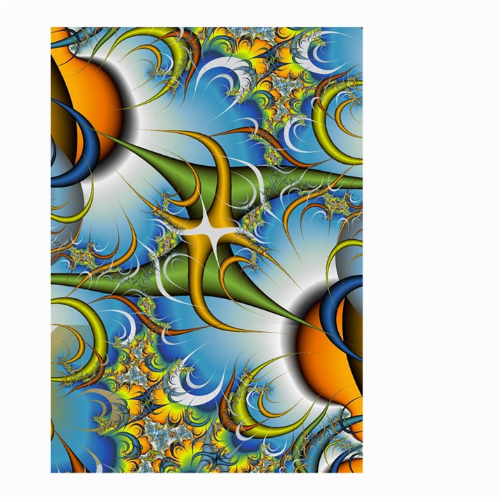 Random Fractal Background Image Large Garden Flag (Two Sides)