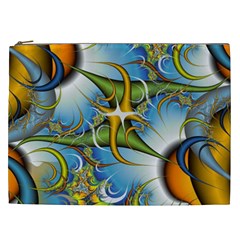 Random Fractal Background Image Cosmetic Bag (XXL) 