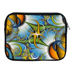 Random Fractal Background Image Apple iPad 2/3/4 Zipper Cases