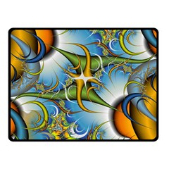 Random Fractal Background Image Double Sided Fleece Blanket (Small) 