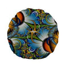 Random Fractal Background Image Standard 15  Premium Flano Round Cushions