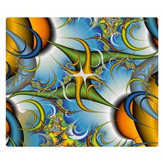 Random Fractal Background Image Double Sided Flano Blanket (Small) 