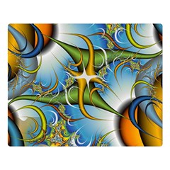 Random Fractal Background Image Double Sided Flano Blanket (Large) 