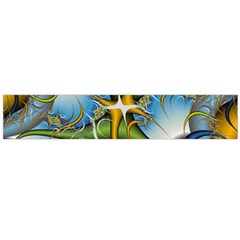 Random Fractal Background Image Flano Scarf (Large)