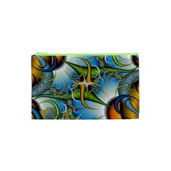 Random Fractal Background Image Cosmetic Bag (XS)