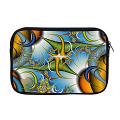 Random Fractal Background Image Apple MacBook Pro 17  Zipper Case