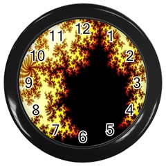 A Fractal Image Wall Clocks (Black)