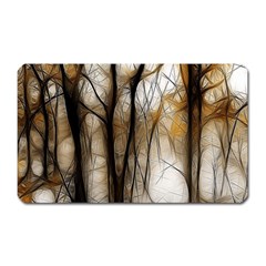 Fall Forest Artistic Background Magnet (rectangular) by Simbadda