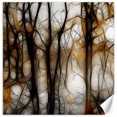 Fall Forest Artistic Background Canvas 12  X 12   by Simbadda