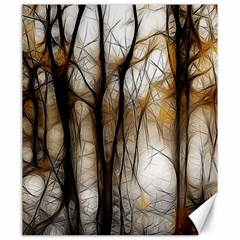 Fall Forest Artistic Background Canvas 20  X 24   by Simbadda