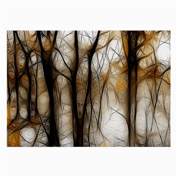 Fall Forest Artistic Background Large Glasses Cloth (2-Side)