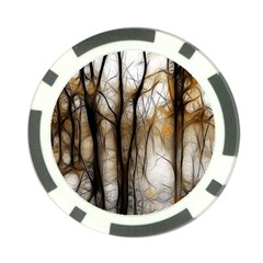 Fall Forest Artistic Background Poker Chip Card Guard (10 Pack) by Simbadda