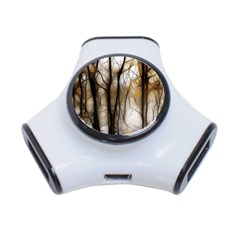 Fall Forest Artistic Background 3-port Usb Hub by Simbadda