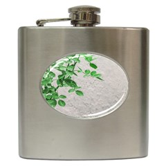 Plants Over Wall Hip Flask (6 Oz) by dflcprints