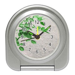 Plants Over Wall Travel Alarm Clocks by dflcprints