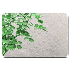 Plants Over Wall Large Doormat  by dflcprints