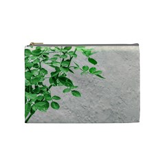 Plants Over Wall Cosmetic Bag (medium)  by dflcprints