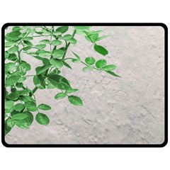 Plants Over Wall Fleece Blanket (large)  by dflcprints